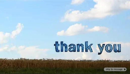 Hallmark "Out-Of-The-Blue Thank You" E-Card
