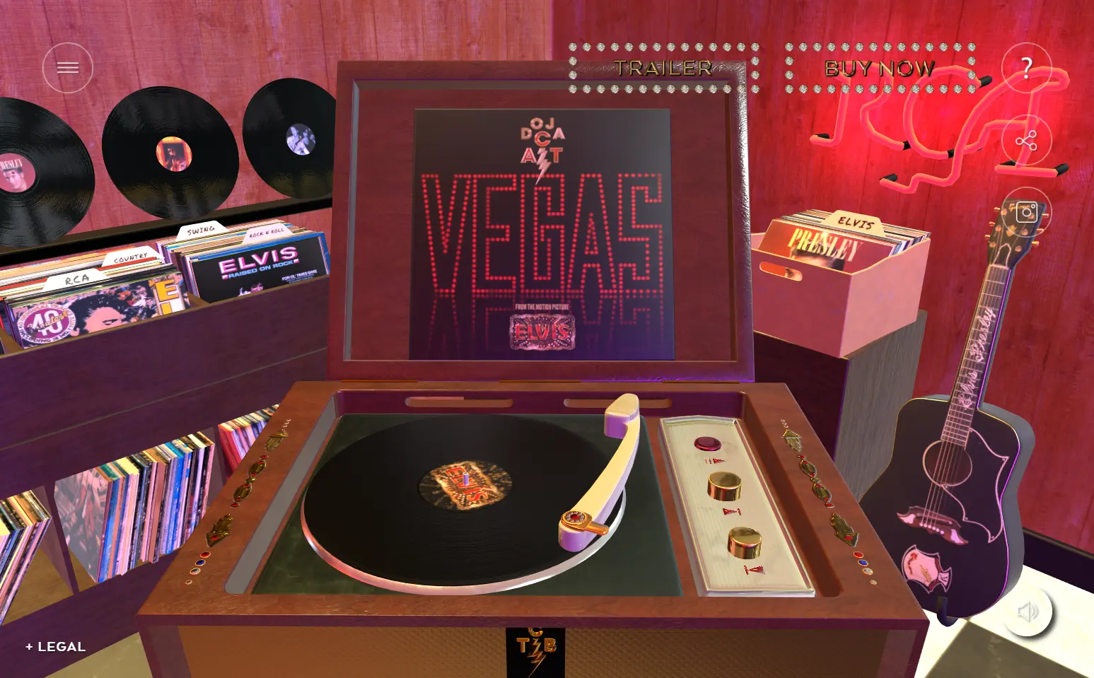 Elvis: 3D Vinyl Player