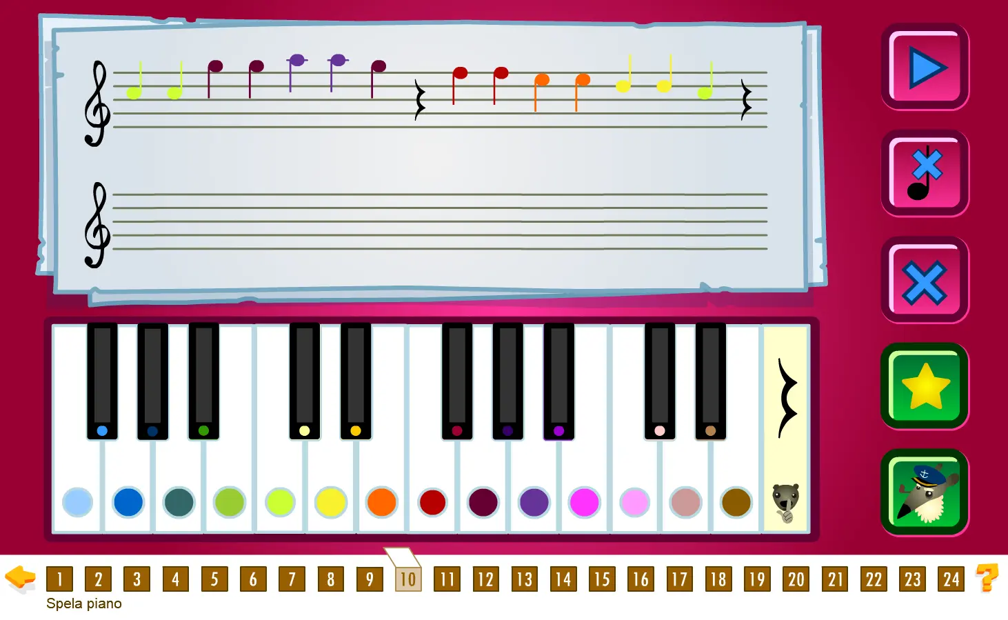 Spela på piano