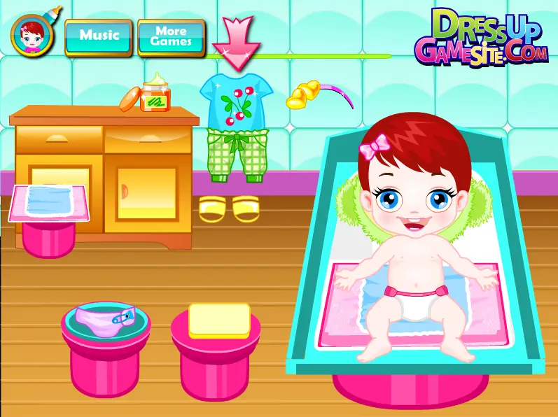 Baby Lulu Diaper Change