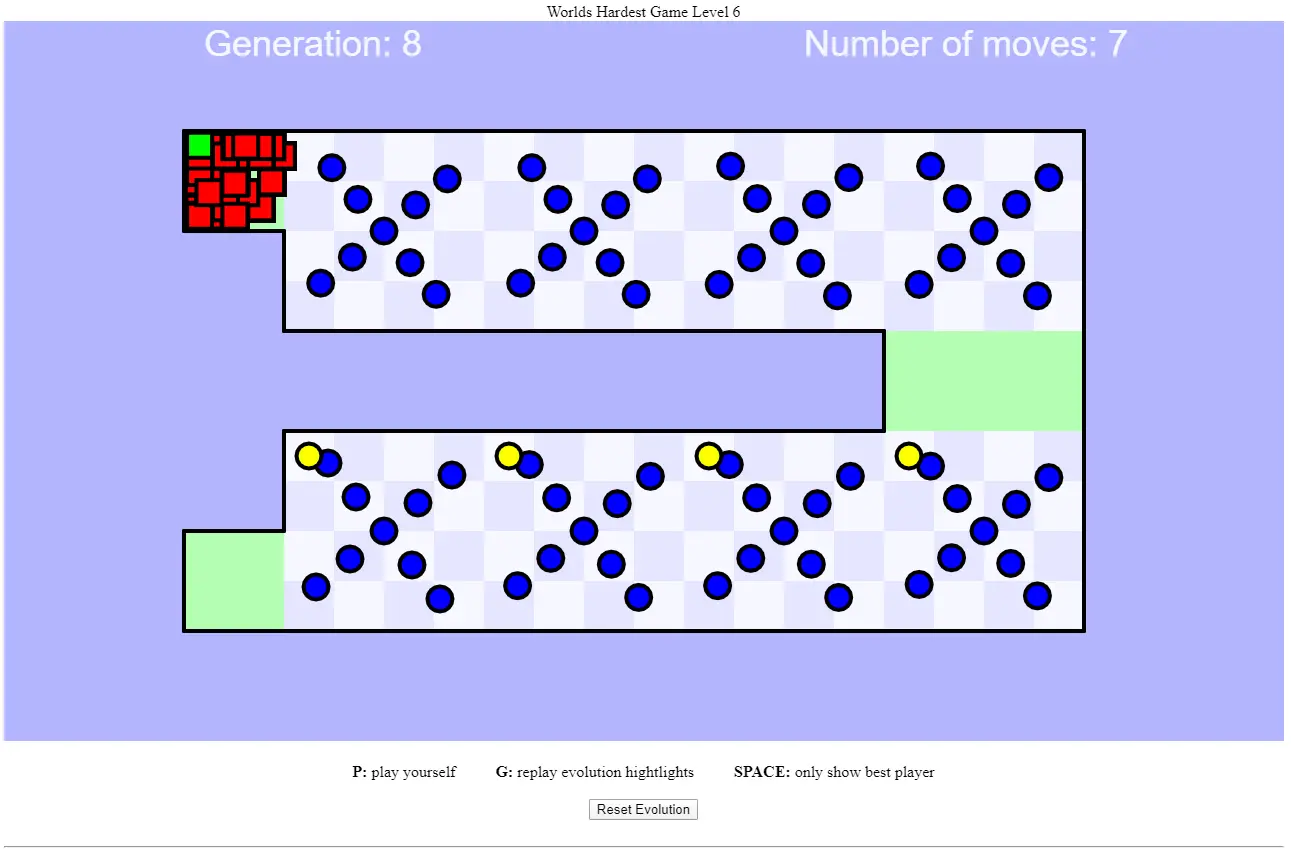 AI Learns To Play The Worlds Hardest Game Level 6