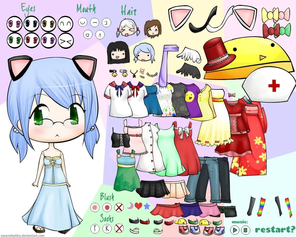 Sworndestiny's Super Duper Dress Up Game