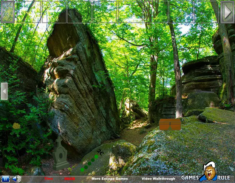 Rock Lush Forest Escape