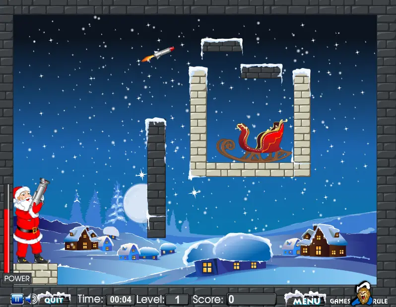 Santa Rocket Shoot