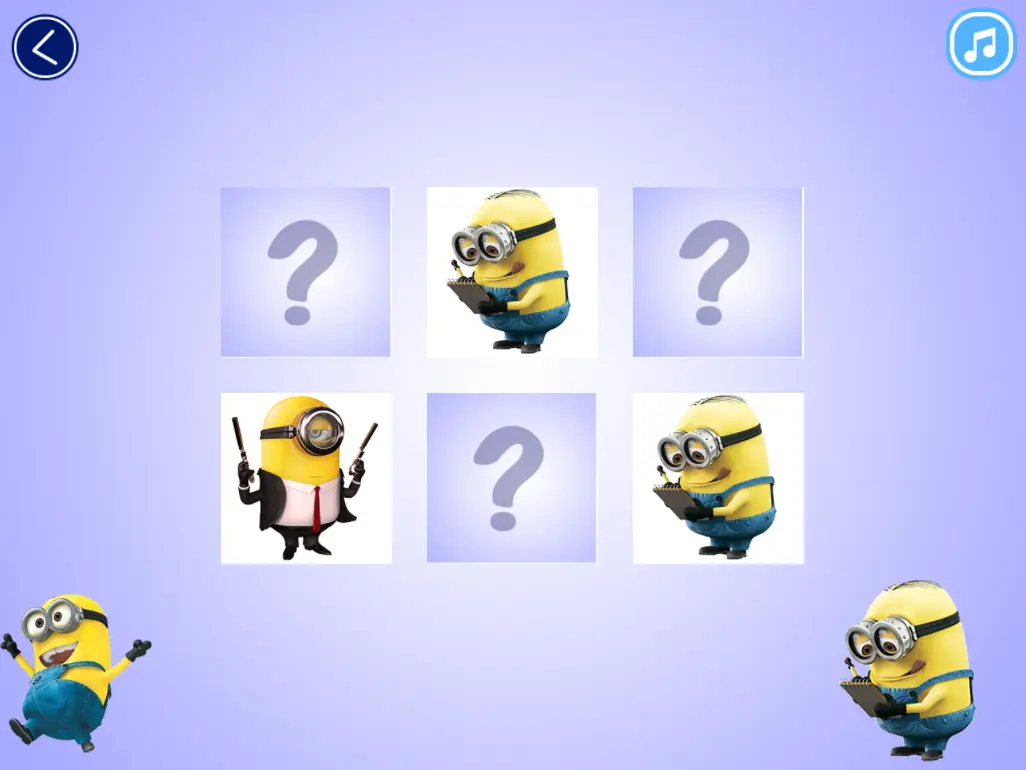 Minions Memory Card Match