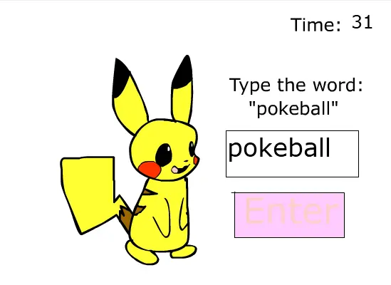 Pikachu's Typing Frenzy