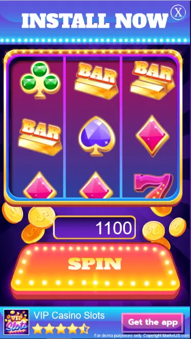 VIP Casino Slots Interactive Advertisement