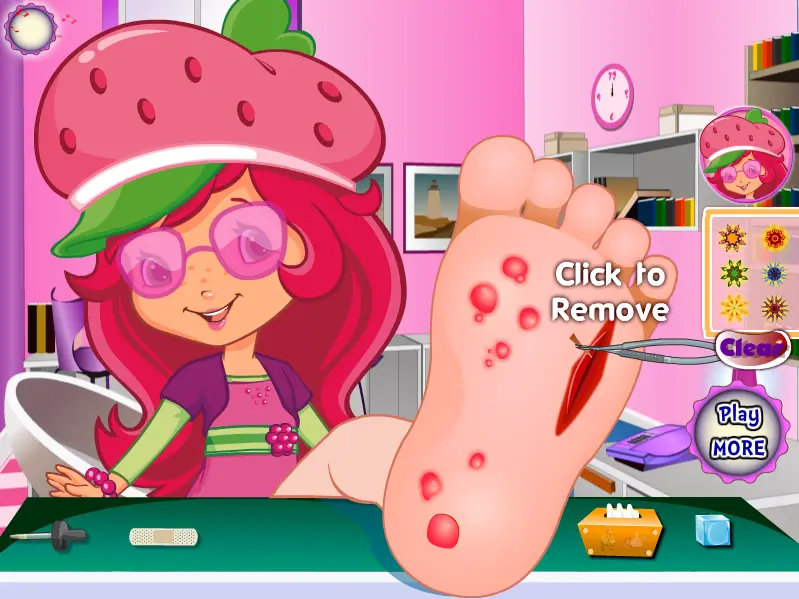 Strawberry Shortcake Foot Injuries