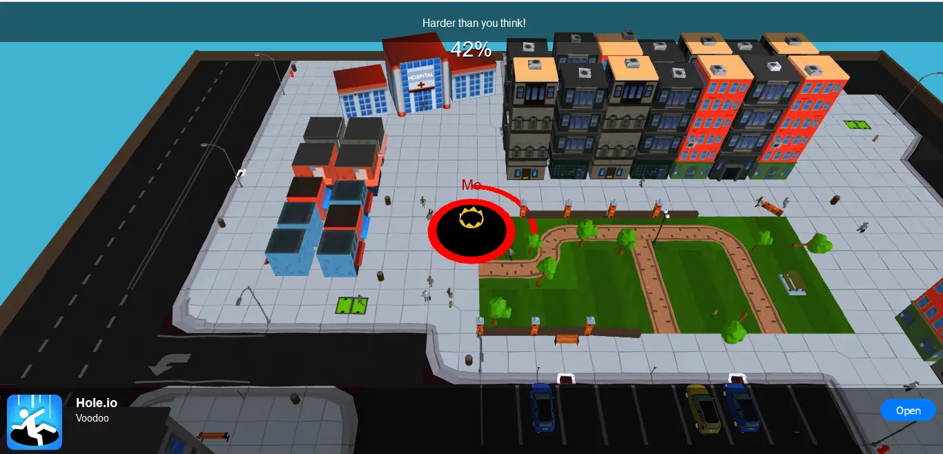 Hole.io Interactive Advertisement
