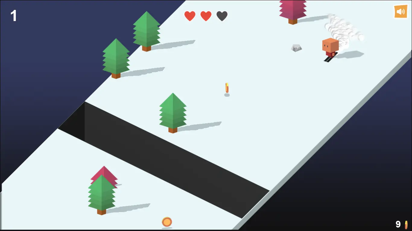 Downhill!
