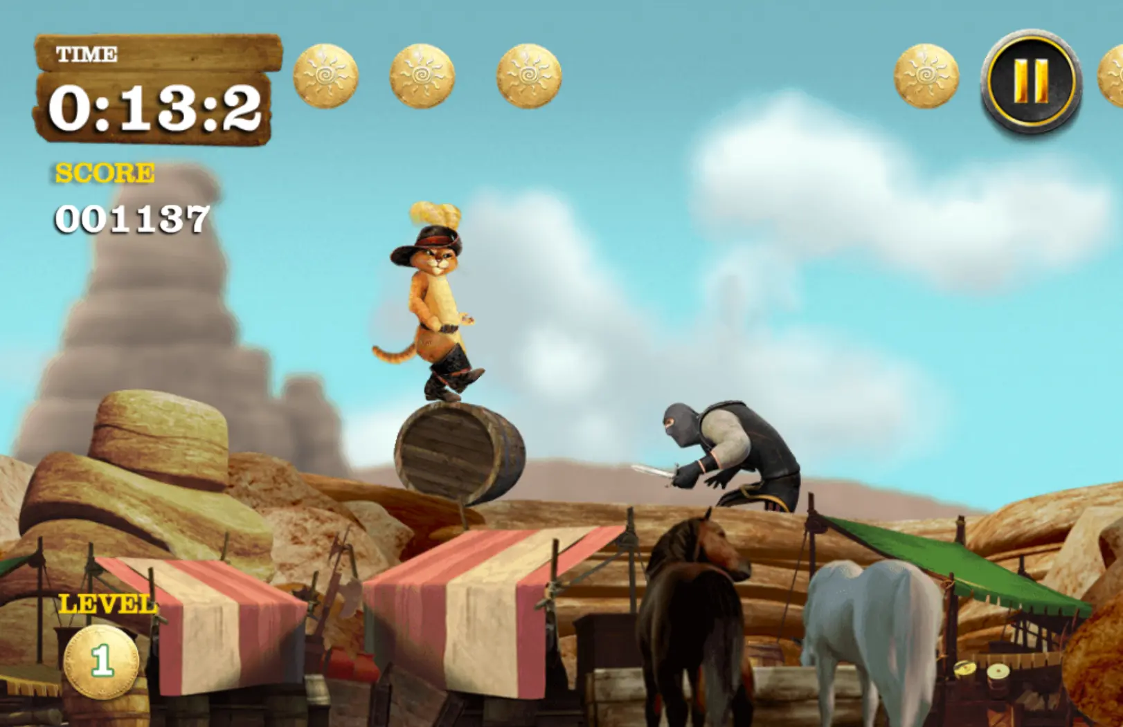 The Adventures of Puss in Boots: Barrel Run