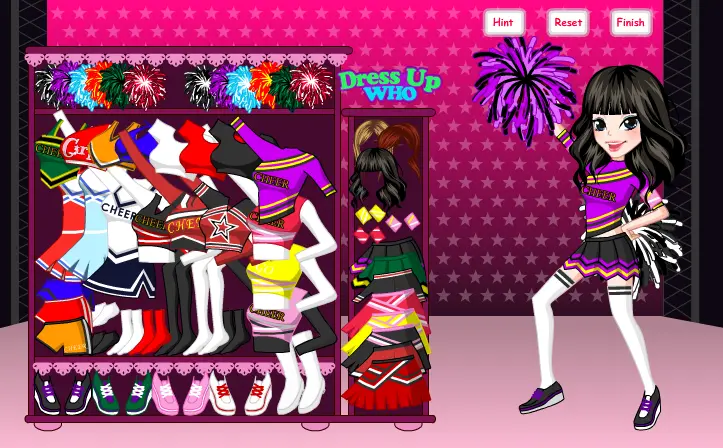 Lovely Cheerleader Dress Up Game