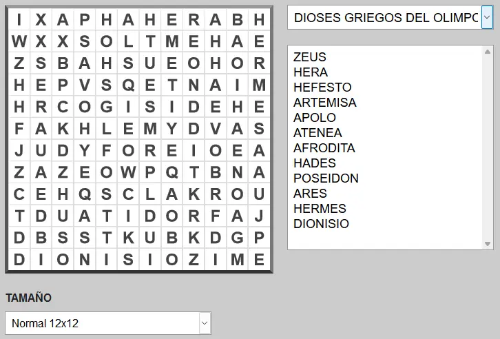 Sopa de Letras