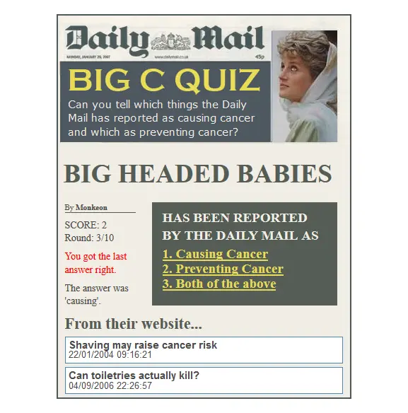 Daily Mail Big C Quiz