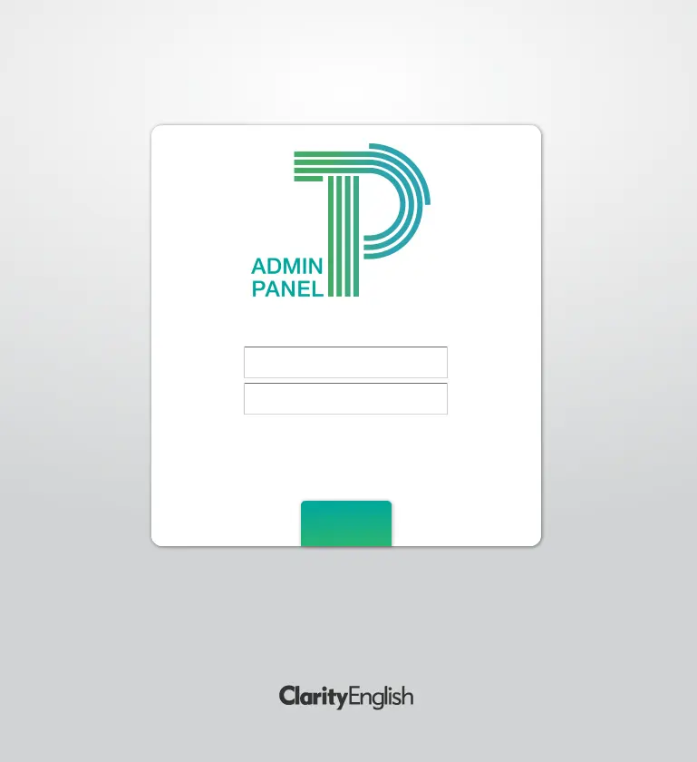 Clarity English Admin Panel