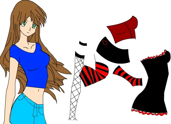 A dress up game
