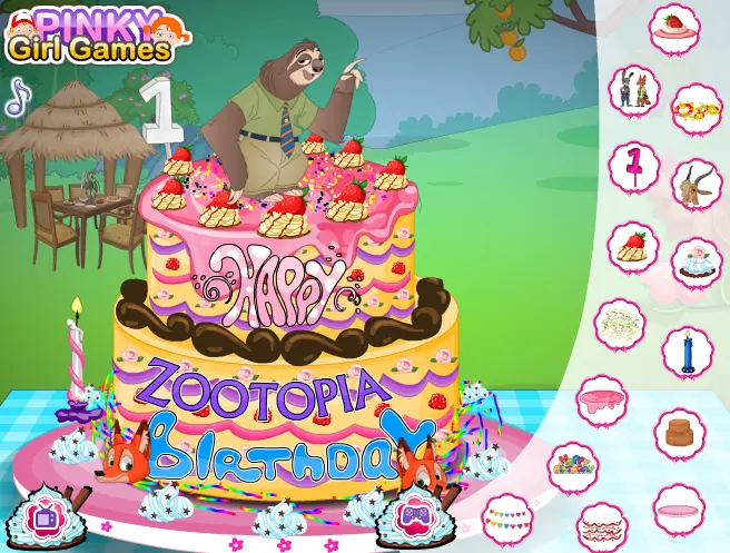 Zootopia Birthday Cake