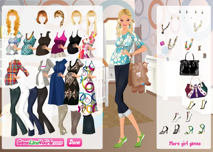 Stylish Mom To Be Dress Up