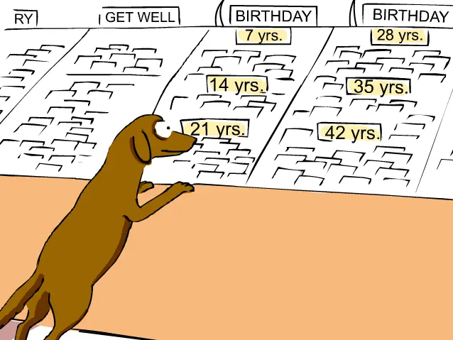 I've been hunting down the perfect card for someone your age...