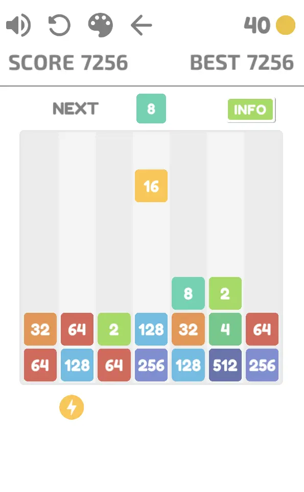 2048 Number Drop