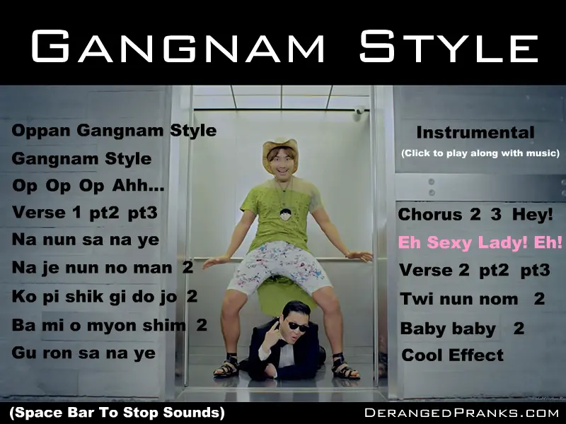 Gangnam Style Soundboard