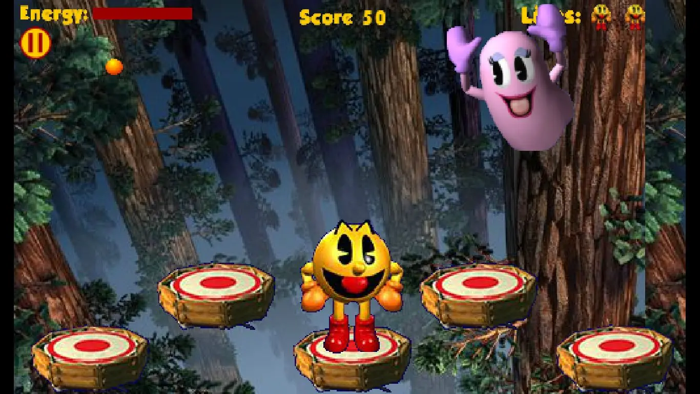 Pac-Man: Tree-Top Token Game