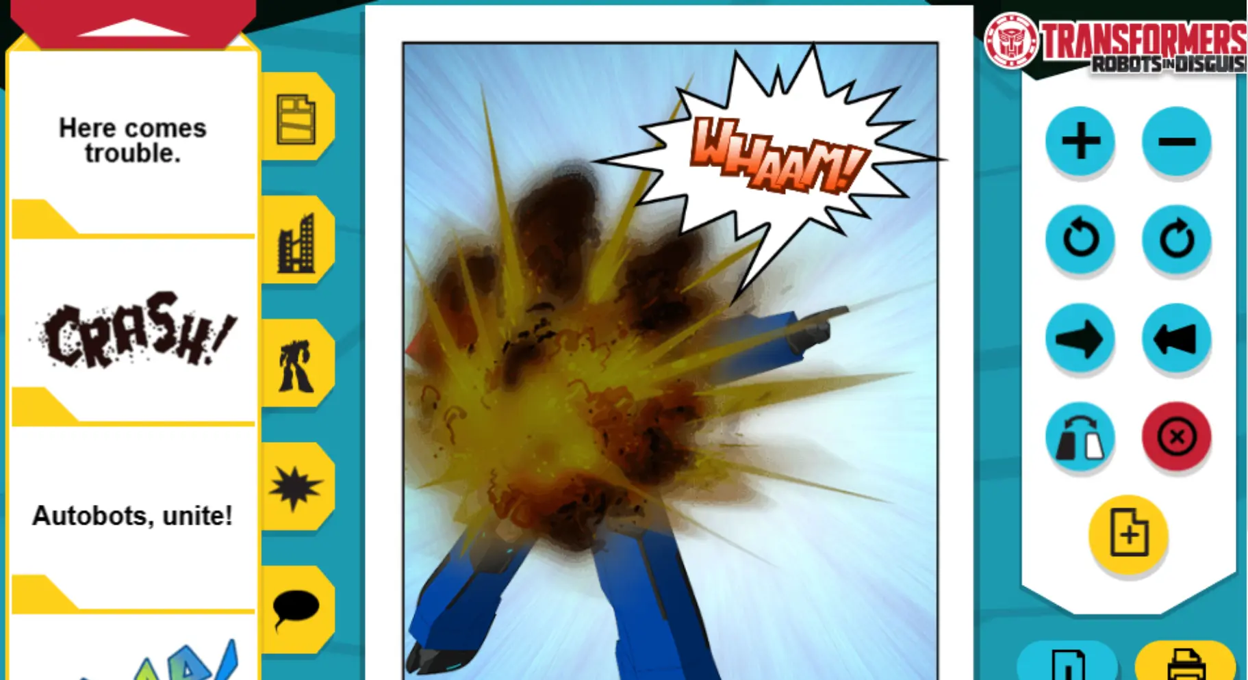 Transformers Comic Creator