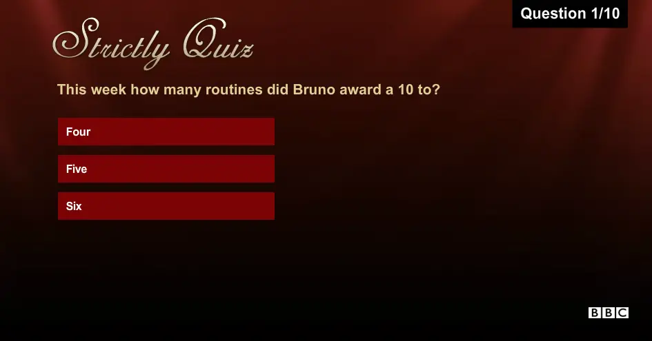 Strictly Quiz