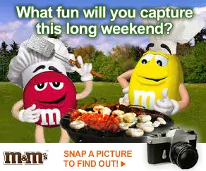 M&M's "What Fun Will You Capture This Long Weekend?" Advertisements