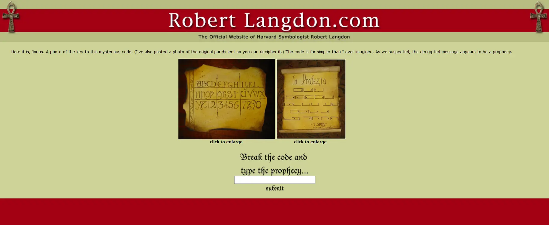 The DaVinci Code Web Quest Outro