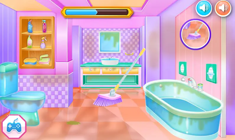Highschool Girls House Cleaning