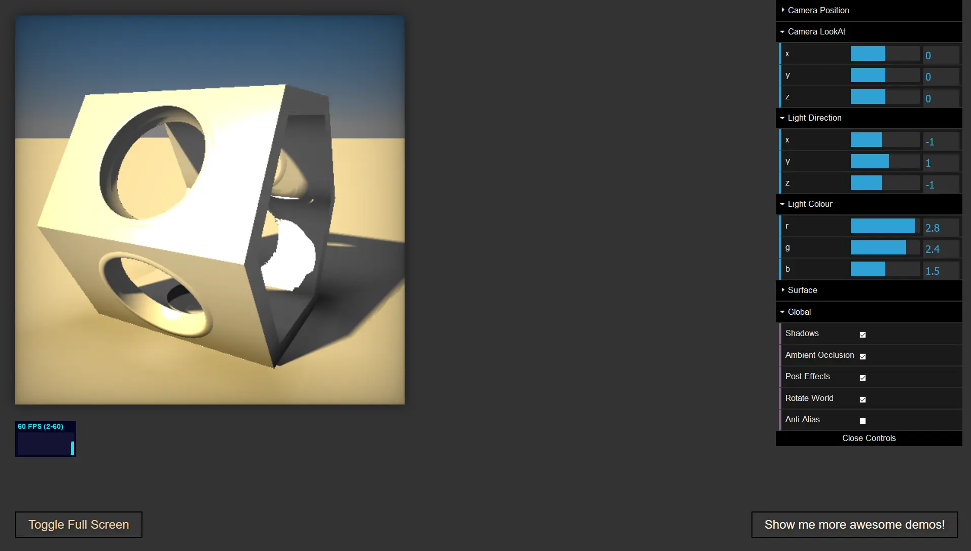 Animated CSG shape