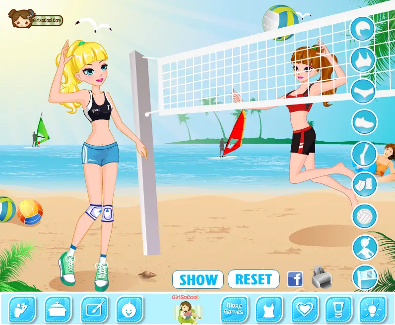 Summer Beach Volleyball