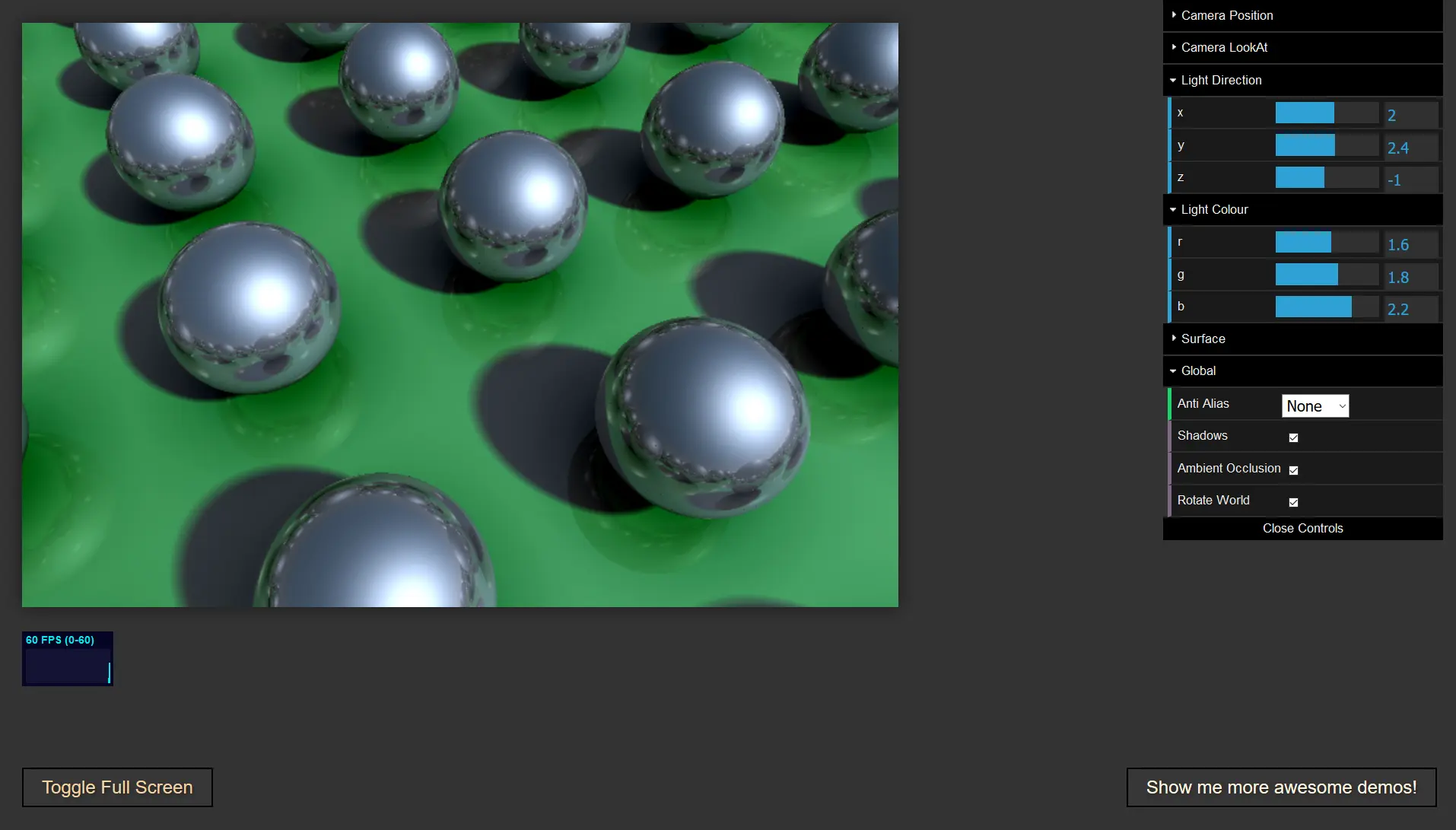 Reflective Spheres