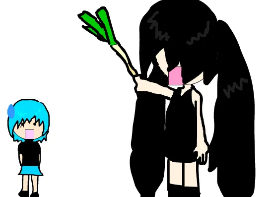 Claire has a leek