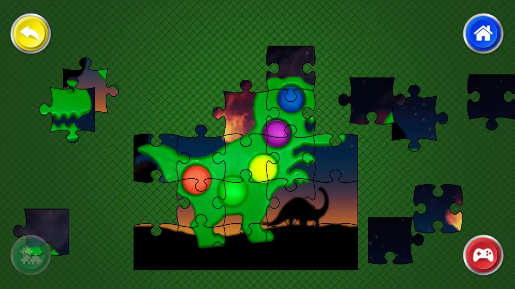Dinosaur Pop It Jigsaw