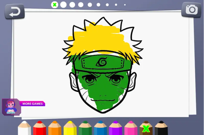 Kids Coloring Book: Naruto Shippuden