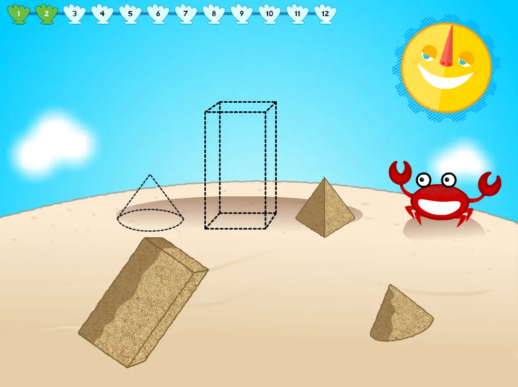 Sandy Math Shapes