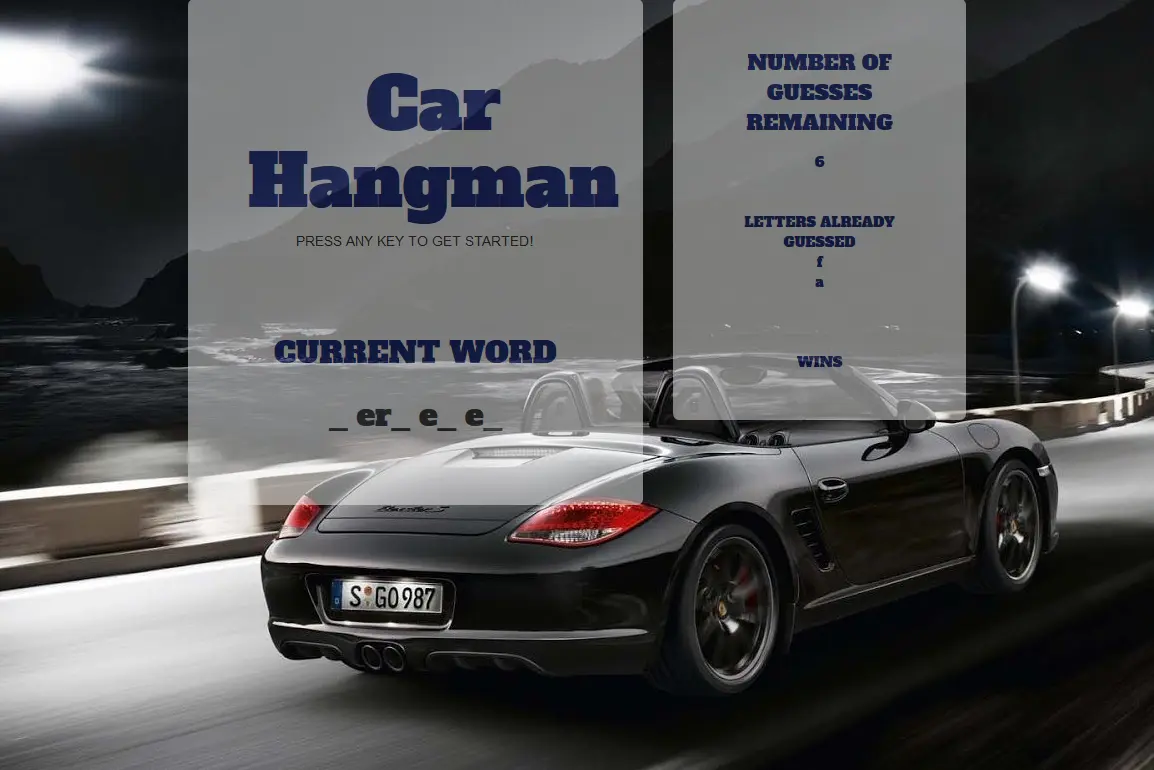 Car Hangman