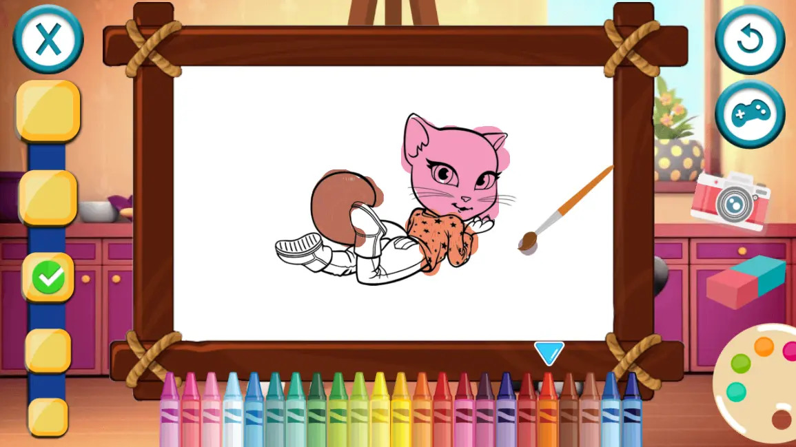 Talking Tom and Angela Coloring