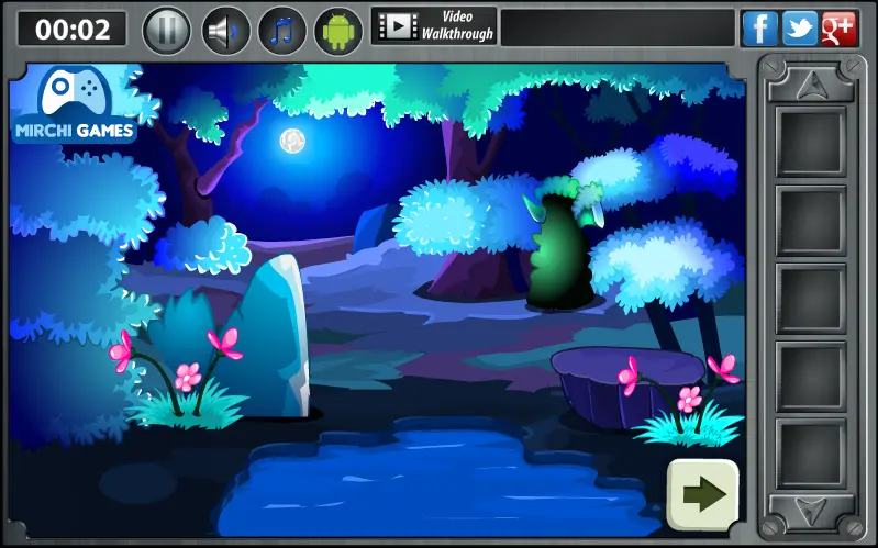 Blue Forest House Escape