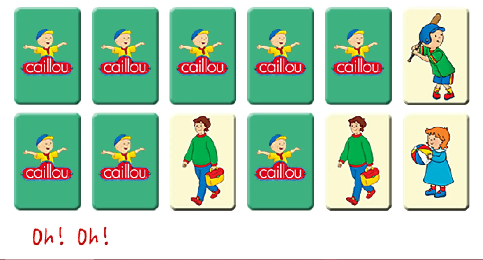 Caillou: Memory Game