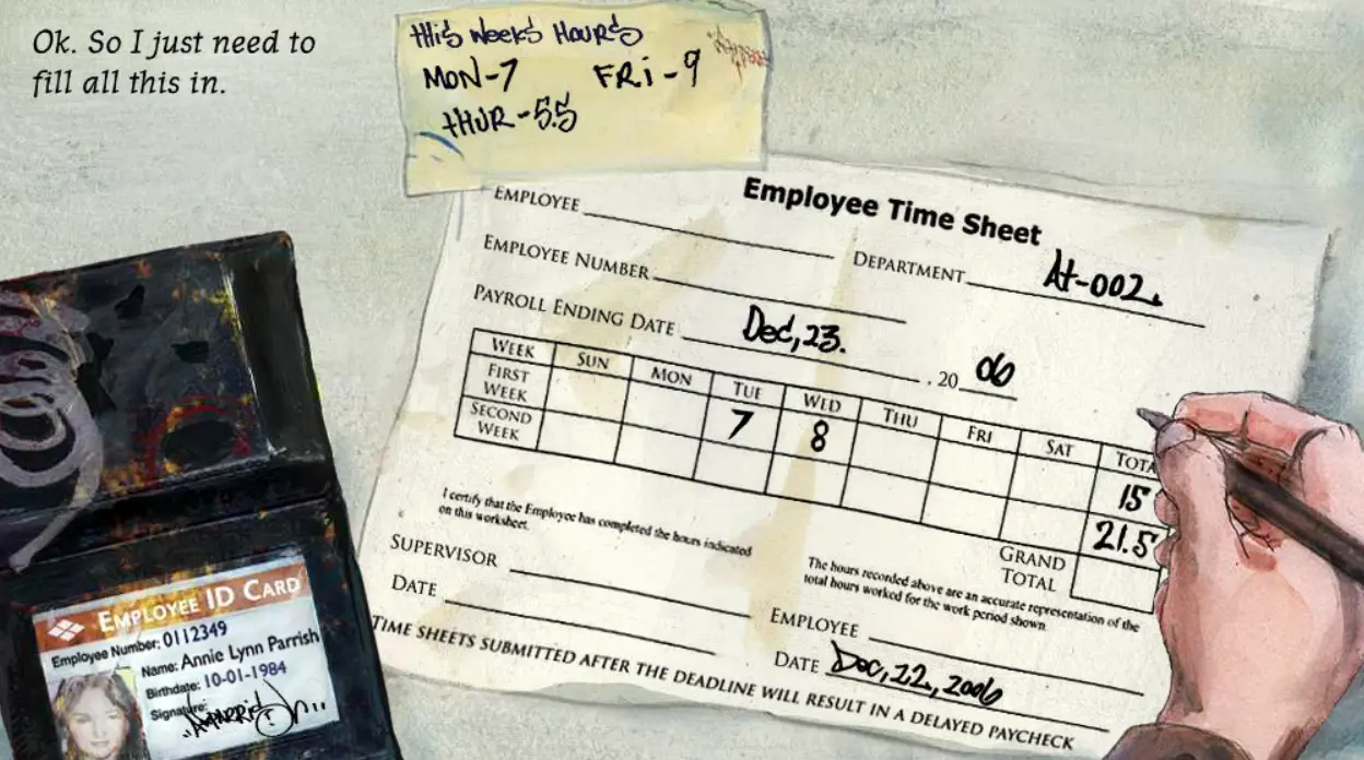 Everyday Life Activities - Time Sheet