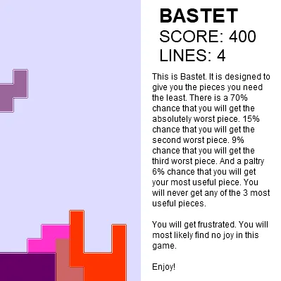 Bastet – Bastard Tetris