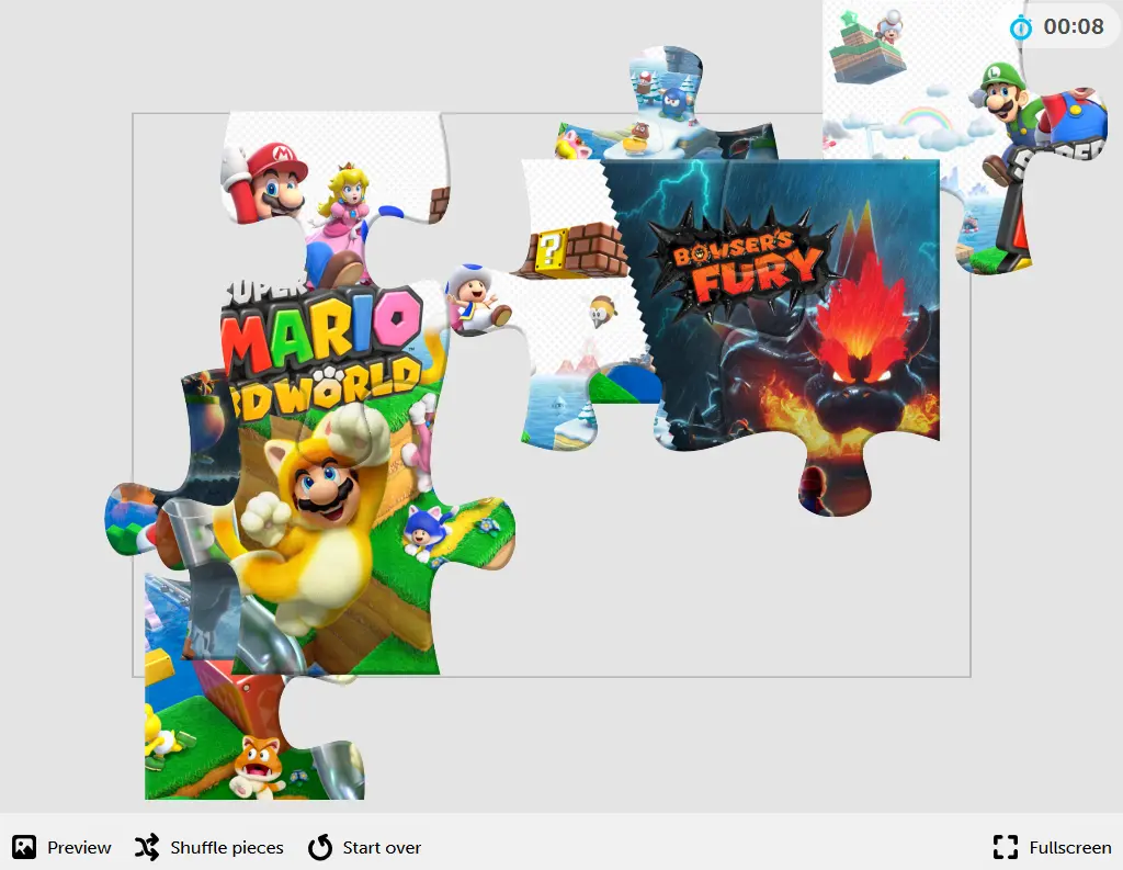 Online Jigsaw Super Mario 3D World + Bowser’s Fury