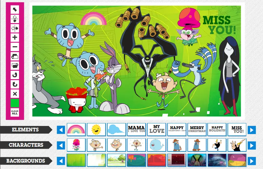Cartoon Network Asia E-Card Maker