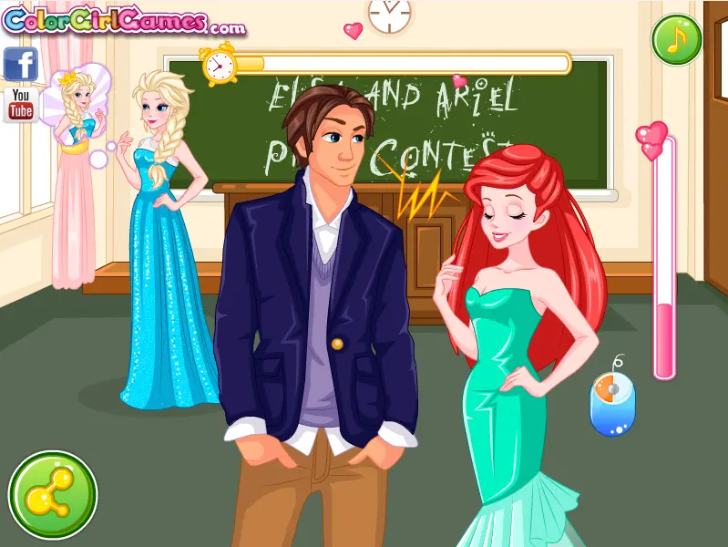 Elsa and Ariel Prom Contest