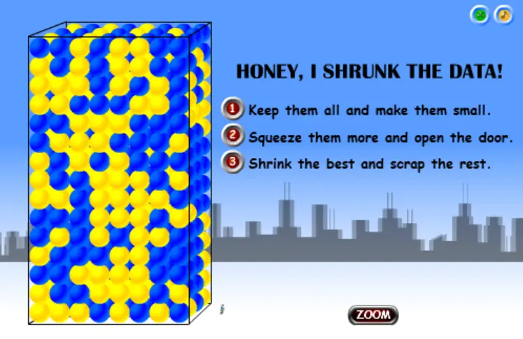 Honey, I shrunk the data!