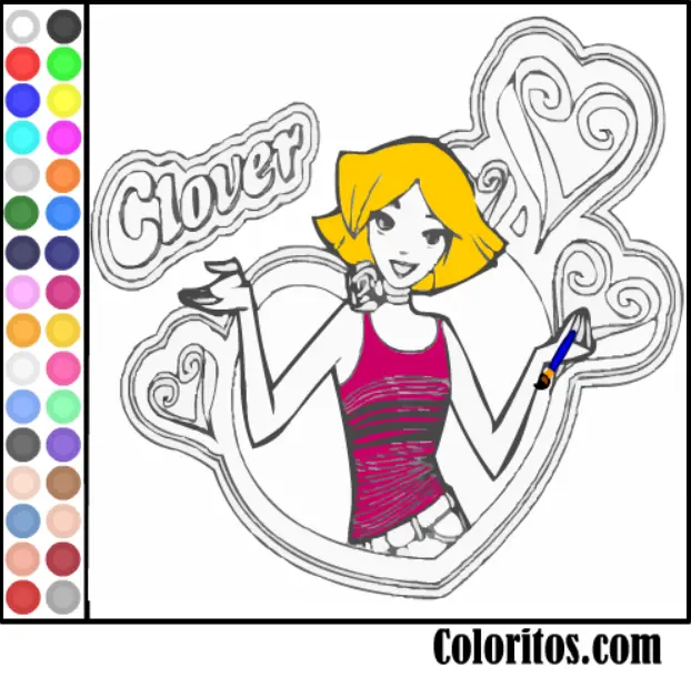 Totally Spies Coloring Page