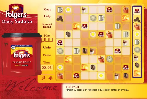 Folgers Daily Sudoku